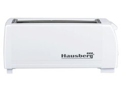 Prajitor de paine Hausberg HB-185A, 1300 W, 4 felii, declansare automata, Alb